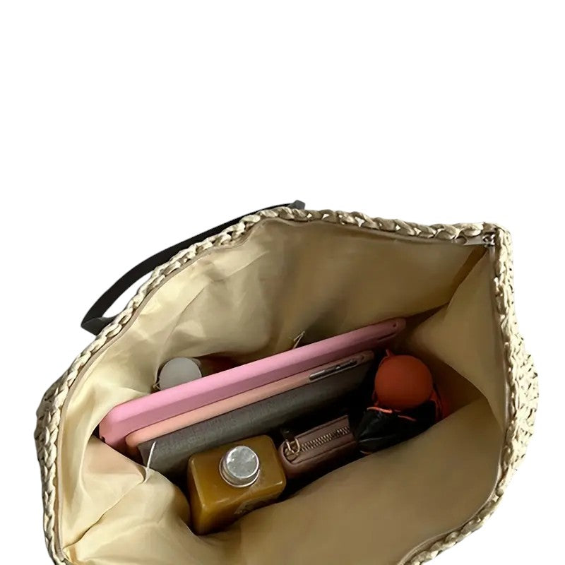 Olivia - Stilig Vävd Tote för Dagligt Bruk