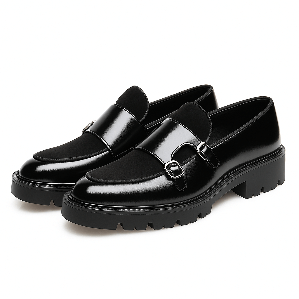 Herrars Monk Strap Loafers – Stilsäkra Dress Skor för Alla Tillfällen
