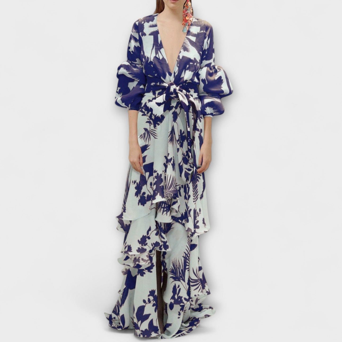 Marie - Flödande Chiffonklänning för Festliga Tillfällen