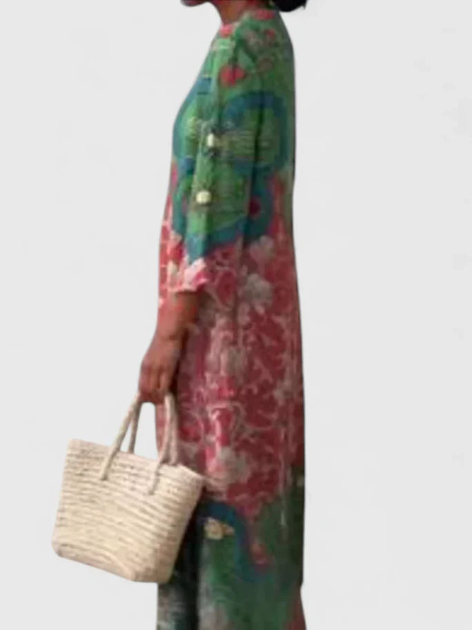 Kymberah | Chic Midi Klänning för Alla Tillfällen