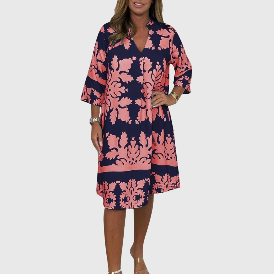 Daisy | Chic Blommig Klänning för Vårens Evenemang