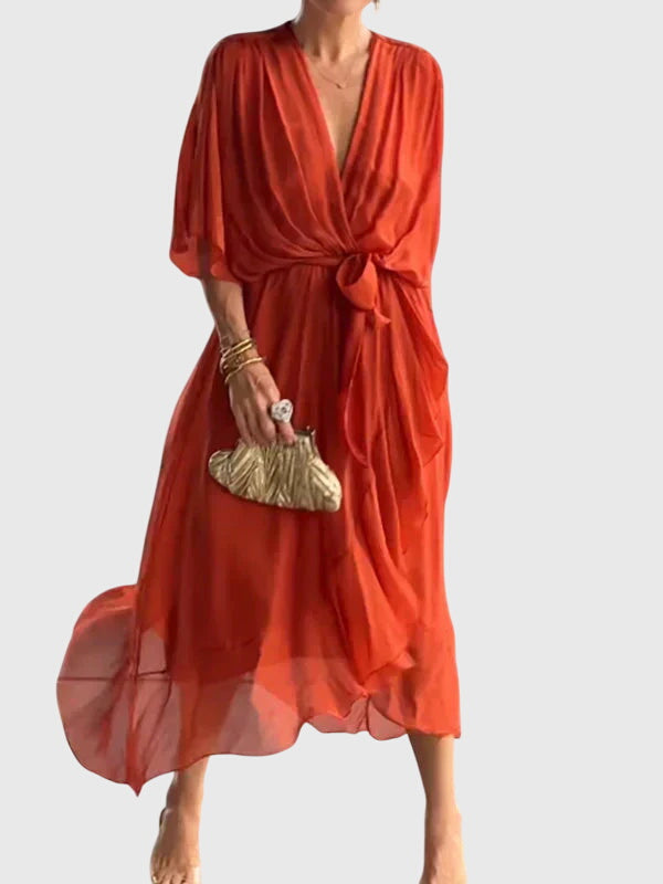 Bethany | Chic Kvällsklänning i Mjuk Tyg