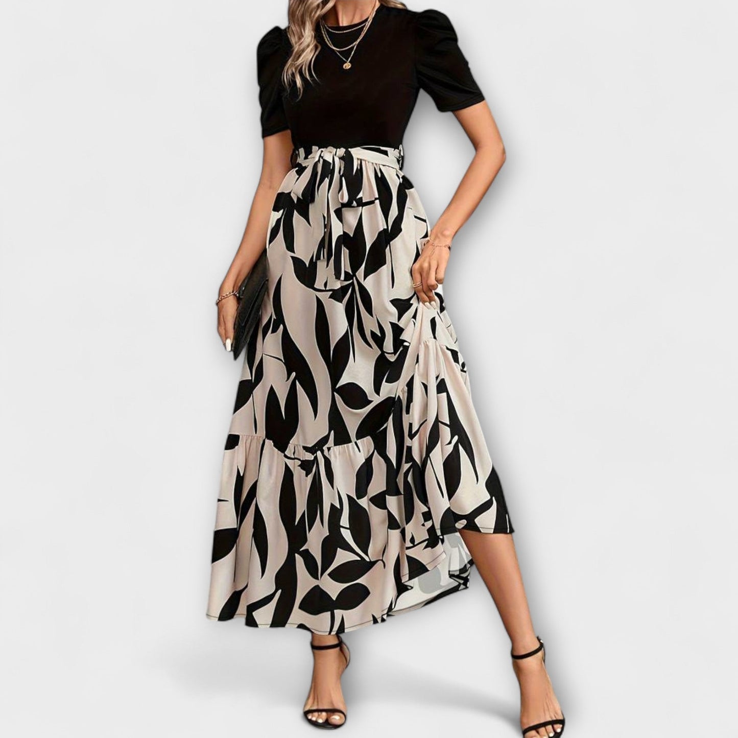 Blommönstrad Sommarklänning för Utomhusaktiviteter