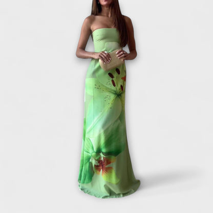 Chic Off-Shoulder Maxi Klänning för Alla Tillfällen