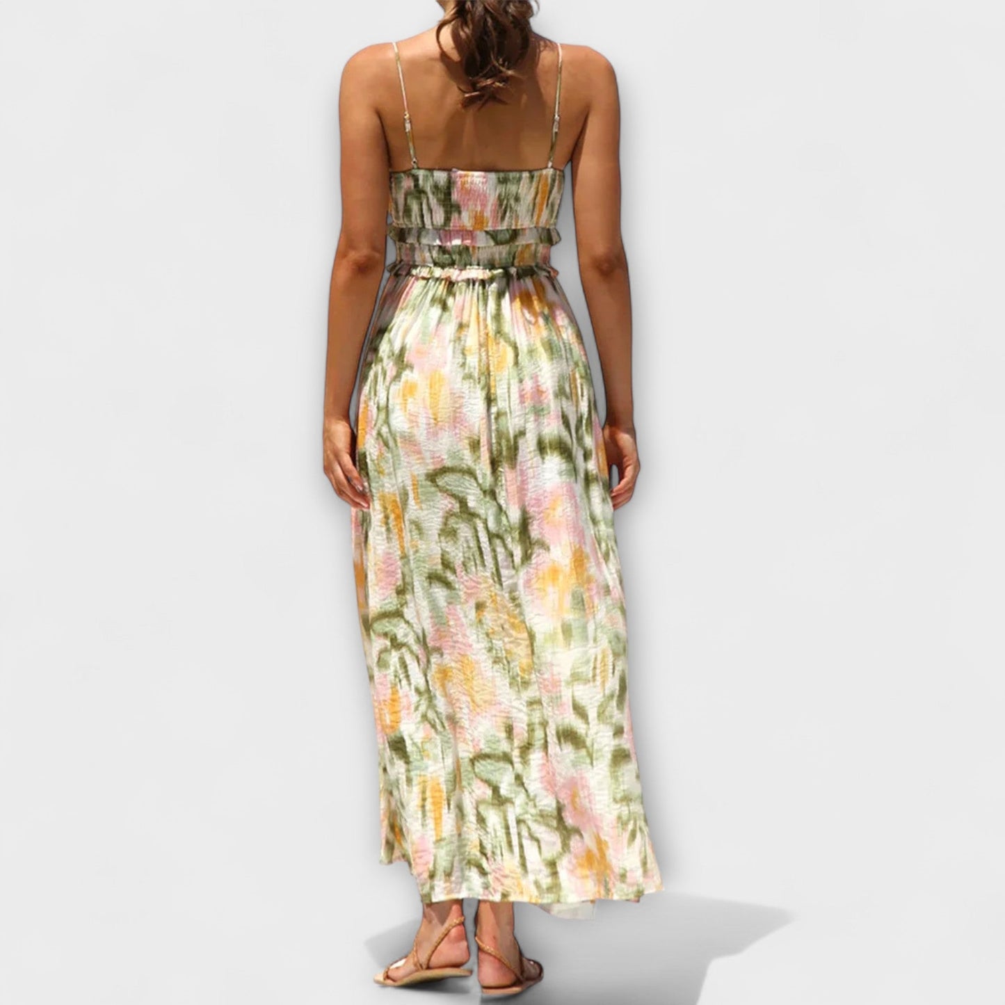 Annalise - Chic Tryckt Klänning för Alla Tillfällen