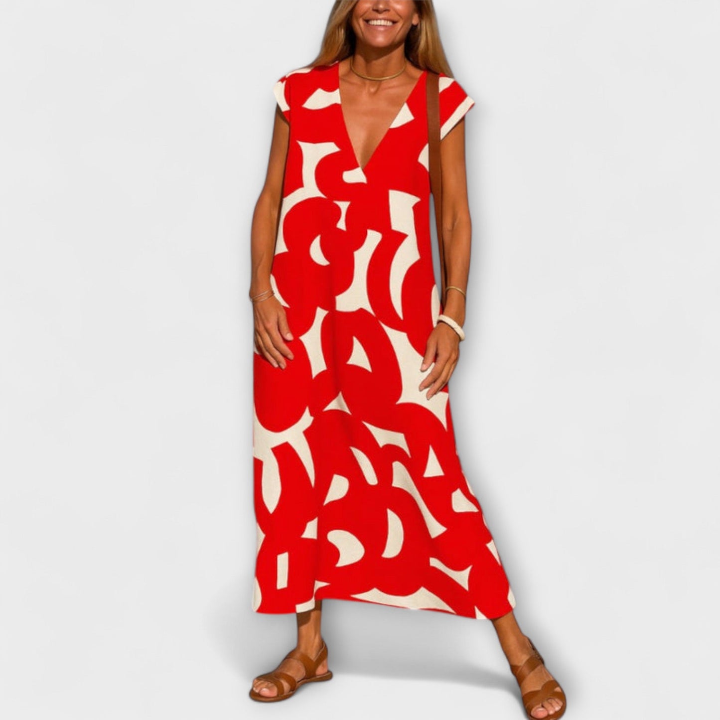 Linae – V-ringad klänning för alla tillfällen