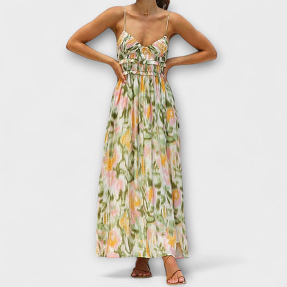 Annalise - Chic Tryckt Klänning för Alla Tillfällen