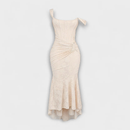 Renske - Chic Korsett Lång Klänning för Evenemang