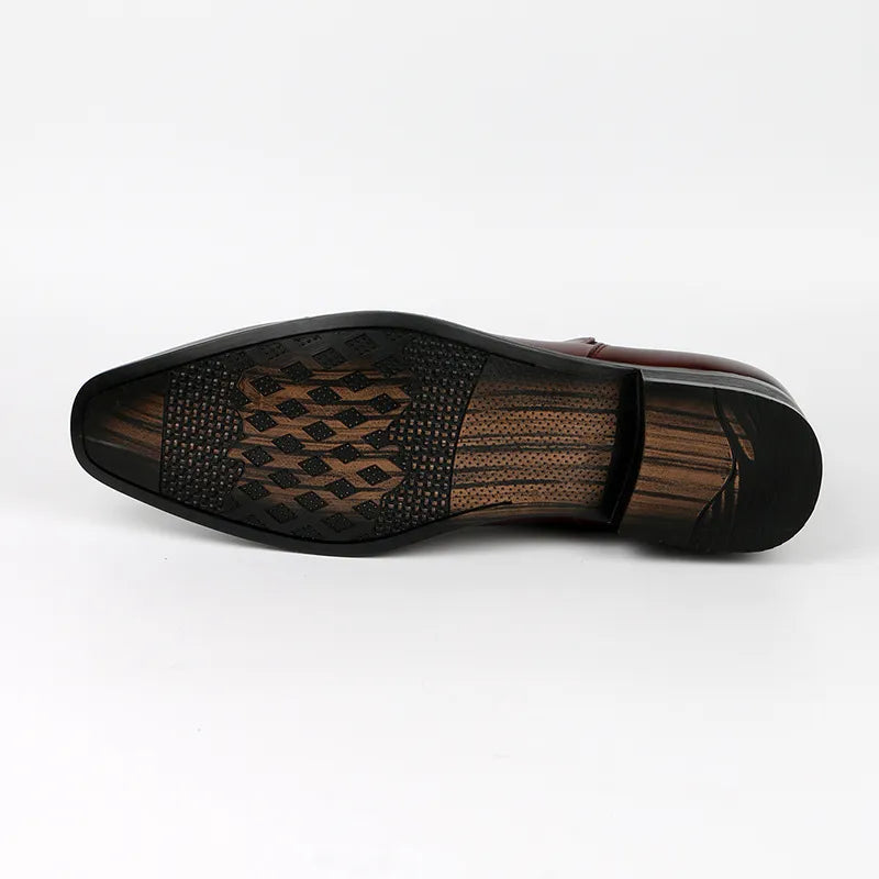 Herrens Syntetiska Läder Chelsea Stövlar med Kappa Tå Design