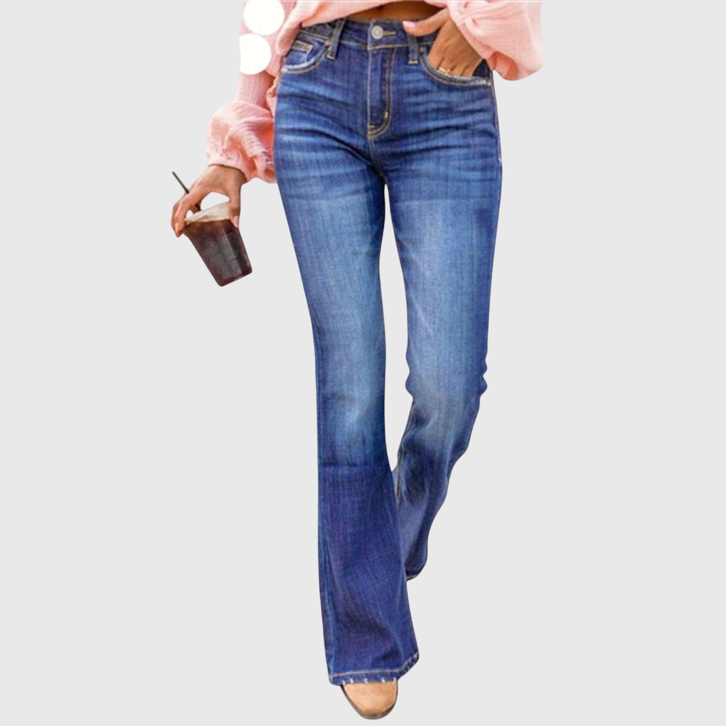 Flexibla Stretchbyxor för Vardagsbruk