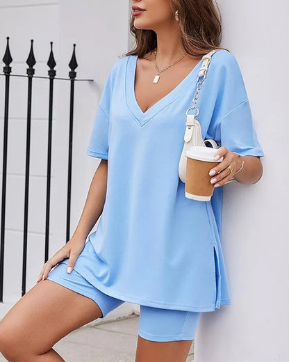 Camilla | Chic Stickad Lounge Ensemble för Vardagsbruk