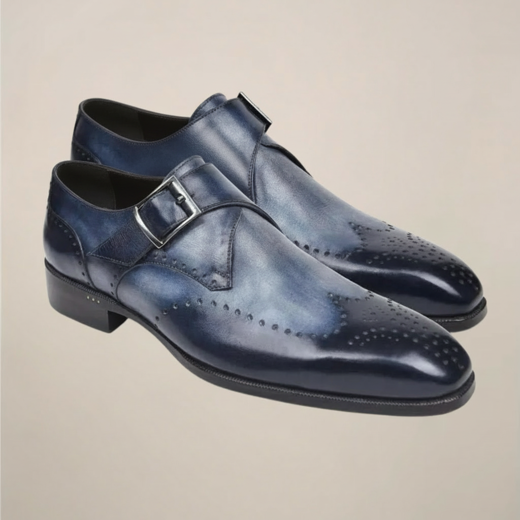 Herrars Monkstrap Dress Shoes – Chic Spänne Stil för Formella Evenemang