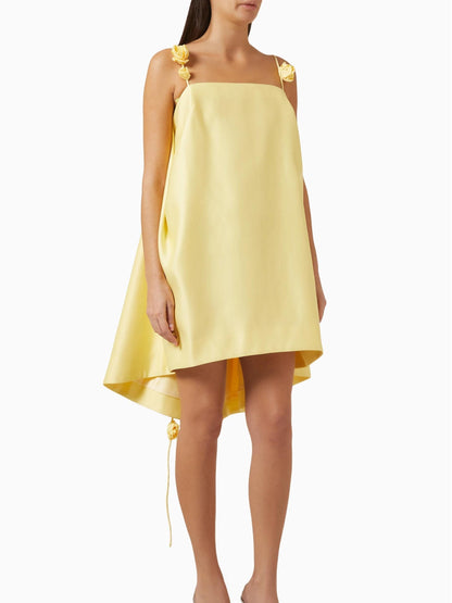 Blommönstrad Mini Klänning för Alla Tillfällen