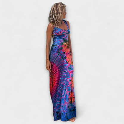 Ronja - La Bamba Tie-Dye Maxi Klänning för Alla Tillfällen