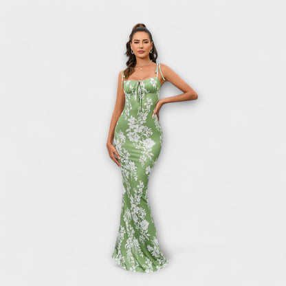 Thalia Blommig Klänning för Speciella Tillfällen