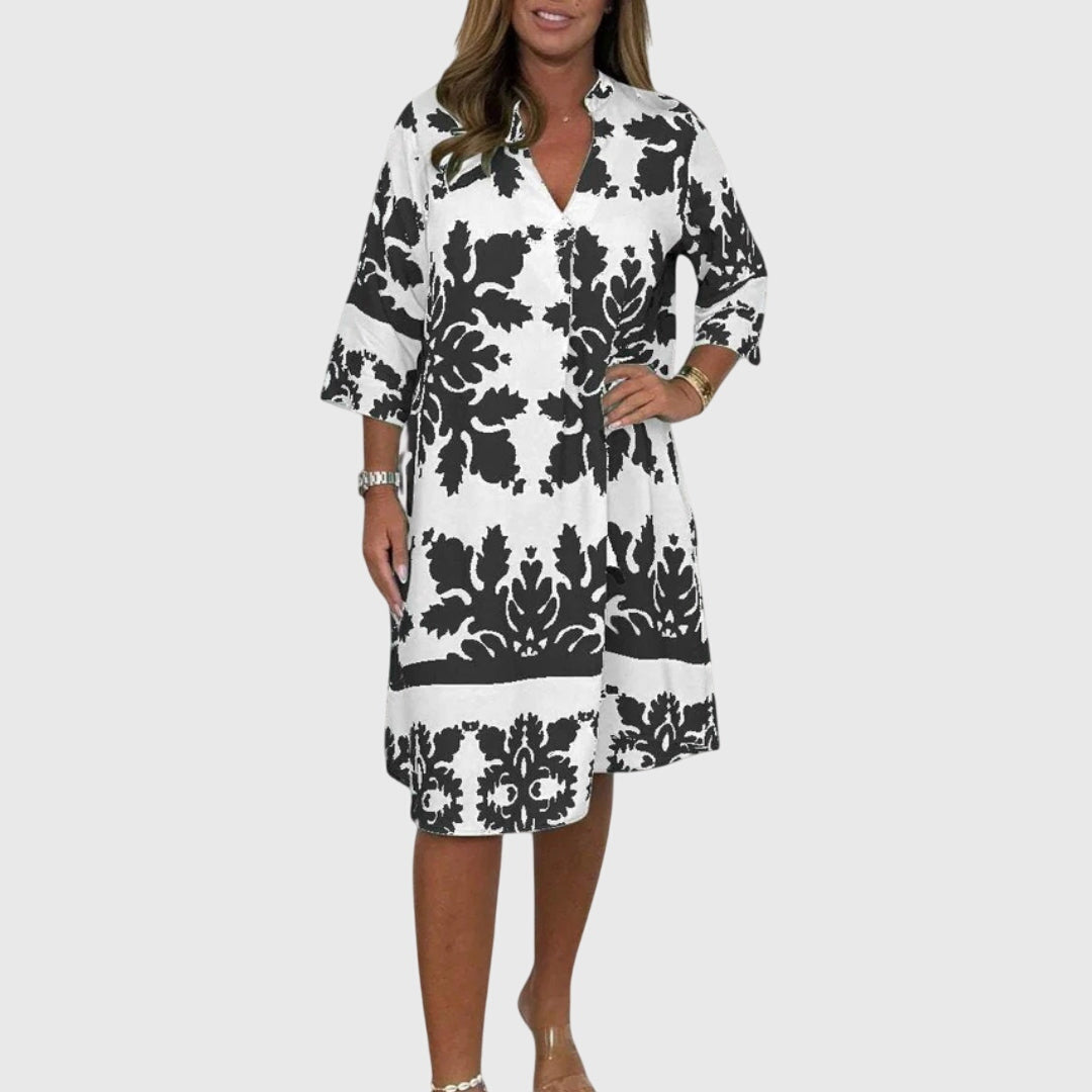 Daisy | Chic Blommig Klänning för Vårens Evenemang