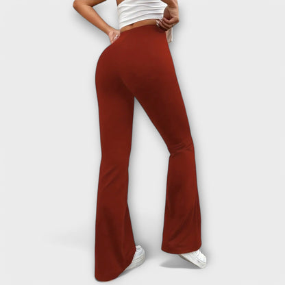 Serena Flared Leg Trousers för Enkel Stil