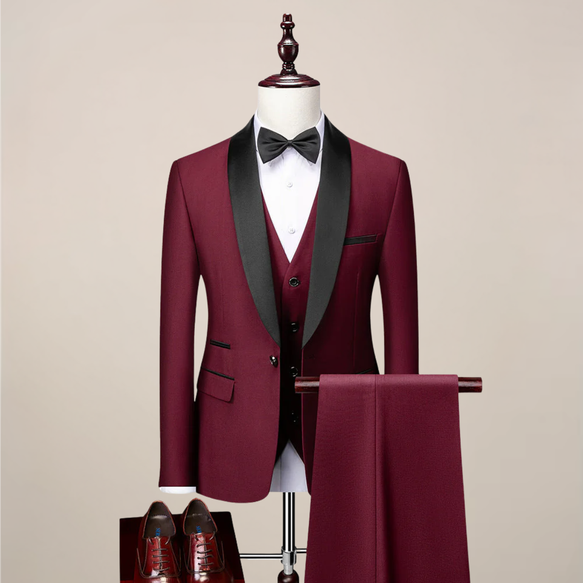 Herrars Tre-delade Middagsdräkt - Slim Fit & Stiliga Slags