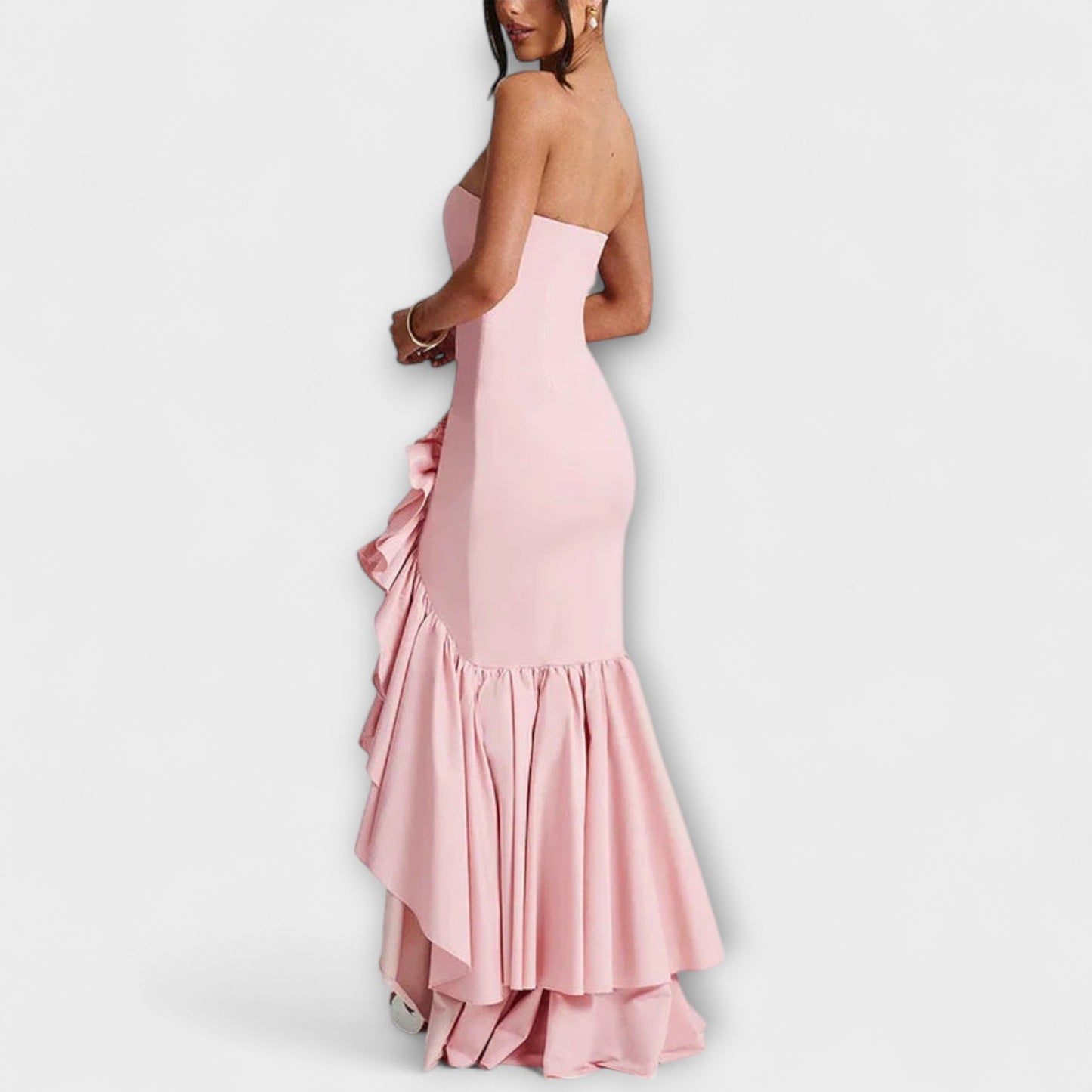 Zuri Off-Shoulder Maxi Klänning för Chic Evenemang