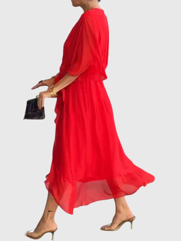 Bethany | Chic Kvällsklänning i Mjuk Tyg