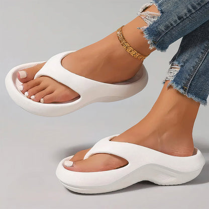 Chic Plattform Flip Flops för Sommarutflykter