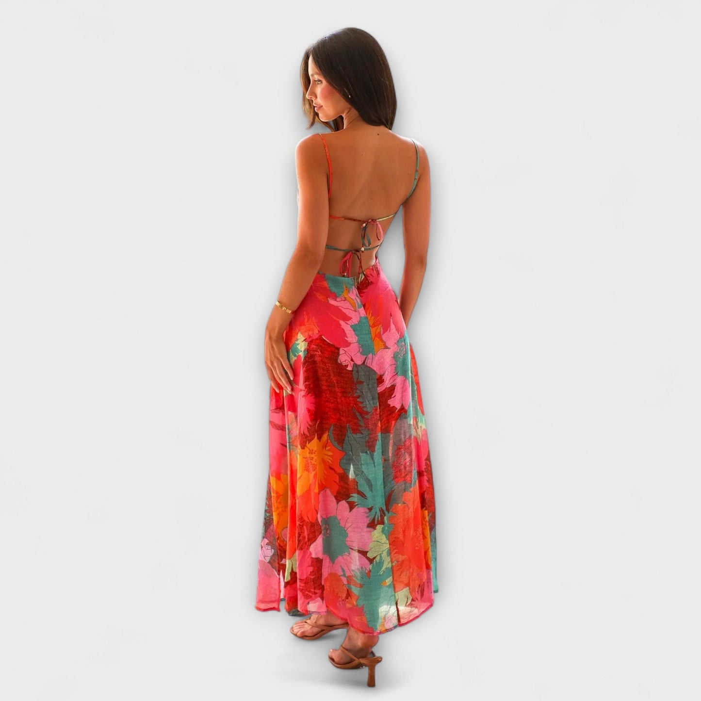 Audrey Blommig Klänning för Kvinnor - Idealisk för Evenemang och Samlingar