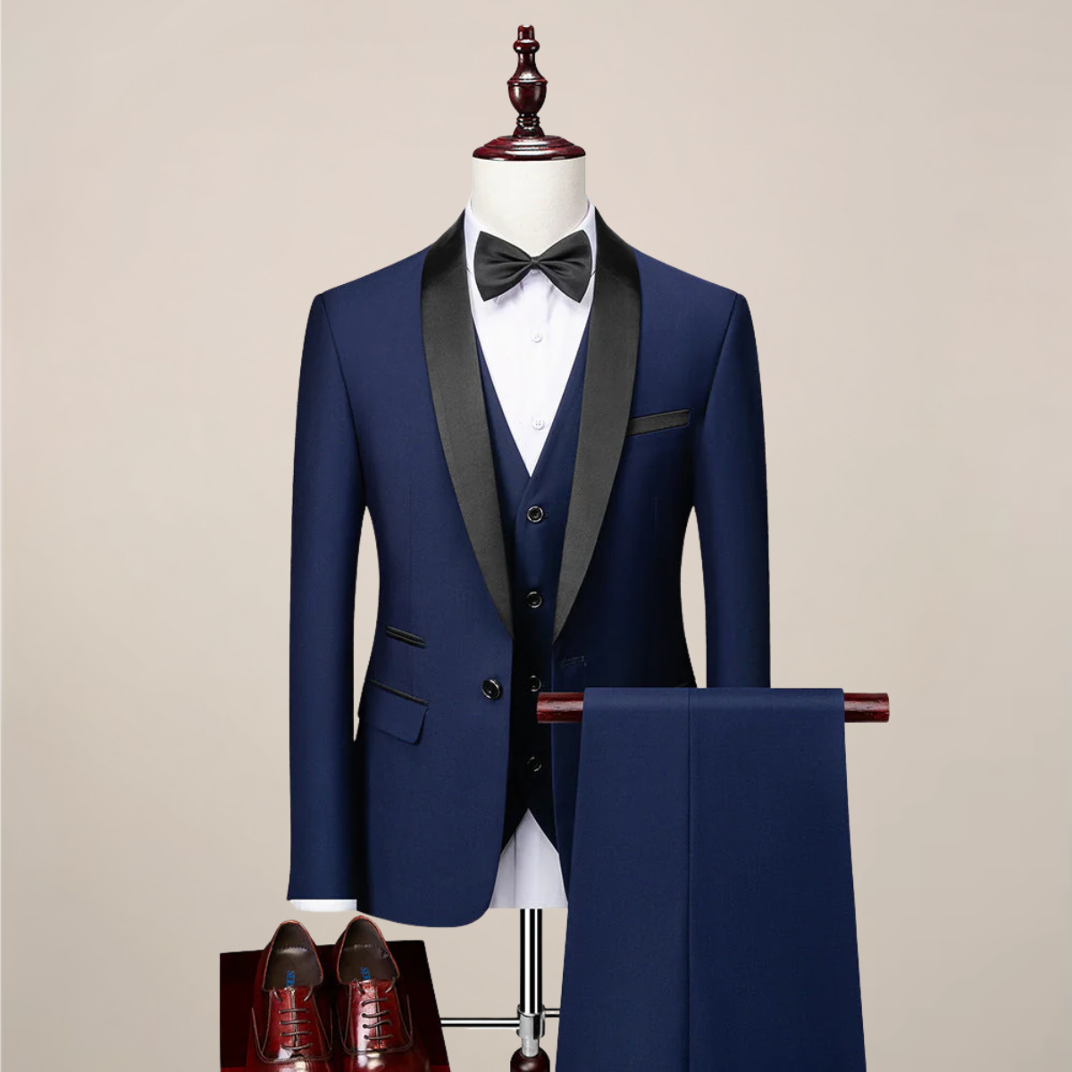 Herrars Tre-delade Middagsdräkt - Slim Fit & Stiliga Slags