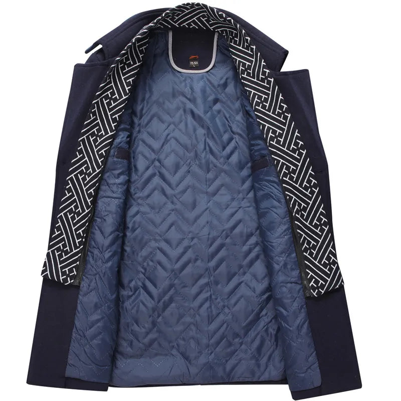 Herrars Militärinspirerade Långrock för Alla Tillfällen