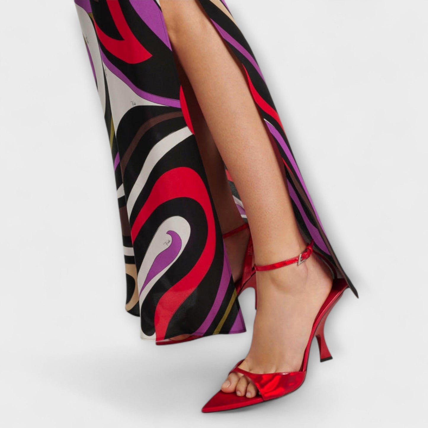 Marmortryck Maxi Klänning för Stilsäkra Evenemang