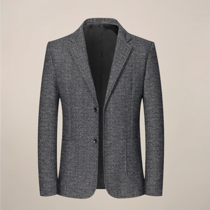 Herr Slim Fit Rutigt Blazer – Vintage Kolla Stil för Evenemang