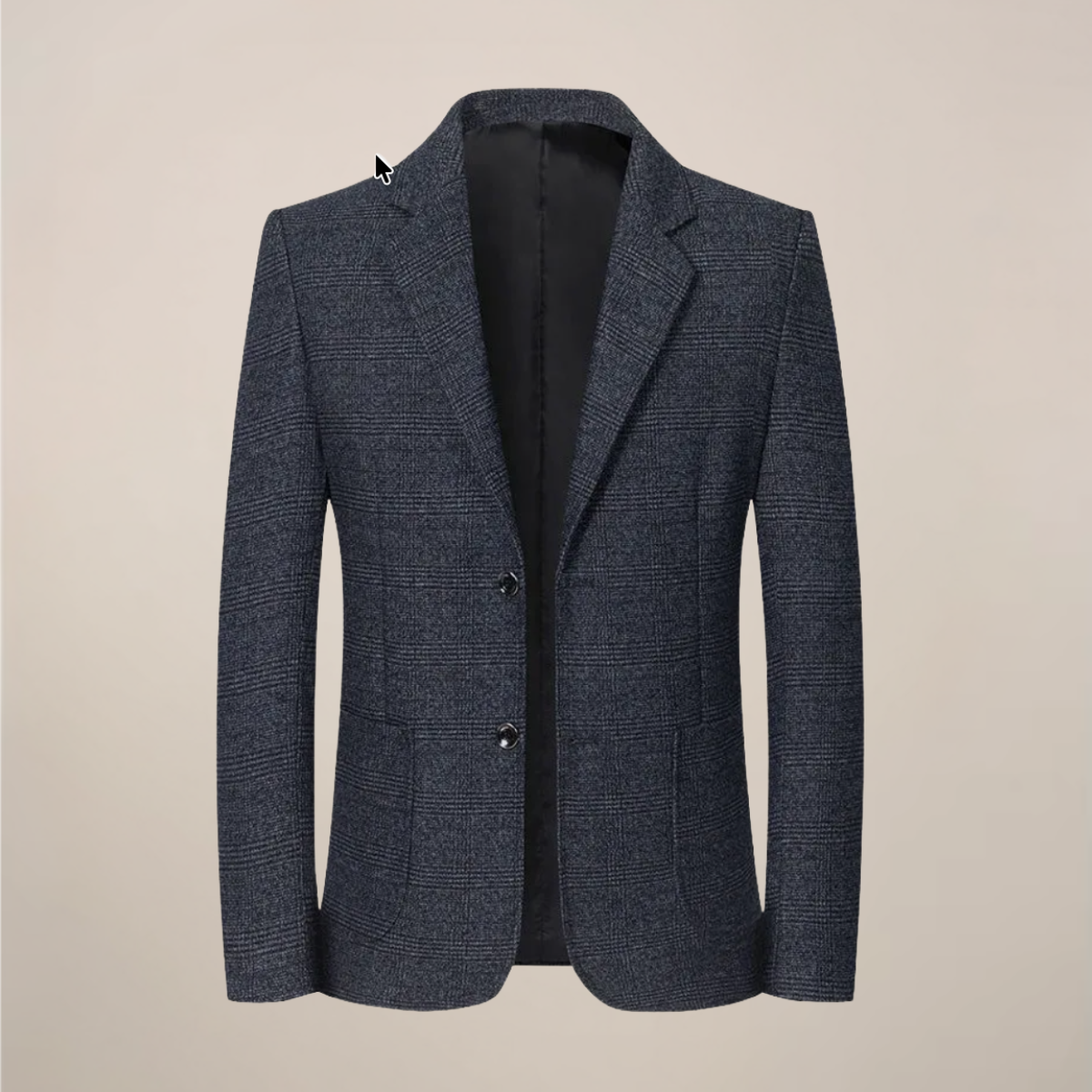 Herr Slim Fit Rutigt Blazer – Vintage Kolla Stil för Evenemang