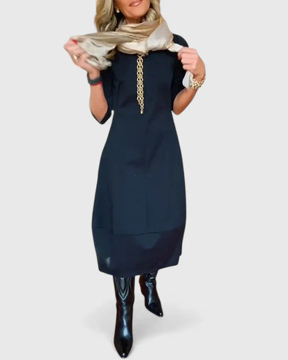 Danyshka | Elegant Midi Klänning för Alla Tillfällen