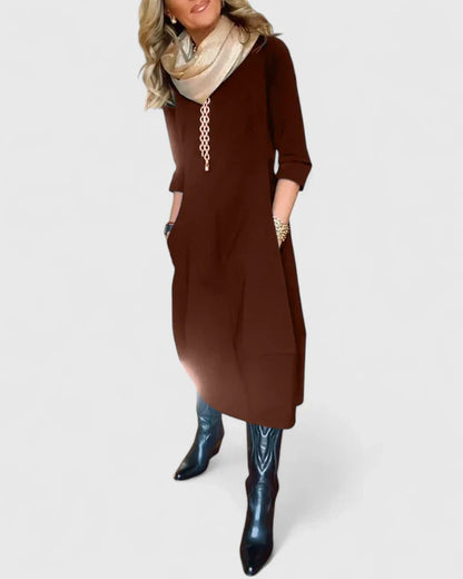 Danyshka | Elegant Midi Klänning för Alla Tillfällen