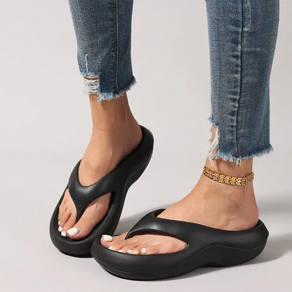 Chic Plattform Flip Flops för Sommarutflykter
