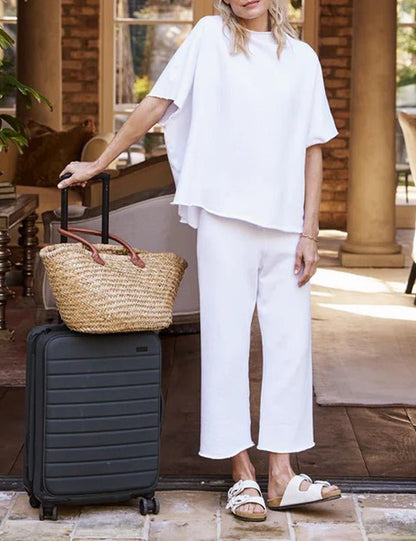 Lavinia | Chic Draped Lounge Ensemble för Alla Tillfällen