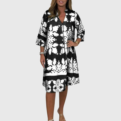 Daisy | Chic Blommig Klänning för Vårens Evenemang