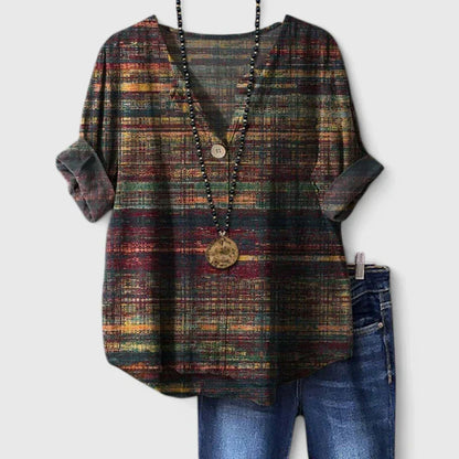 Chrystina | Chic Blus för Kontor och Kvällsbruk