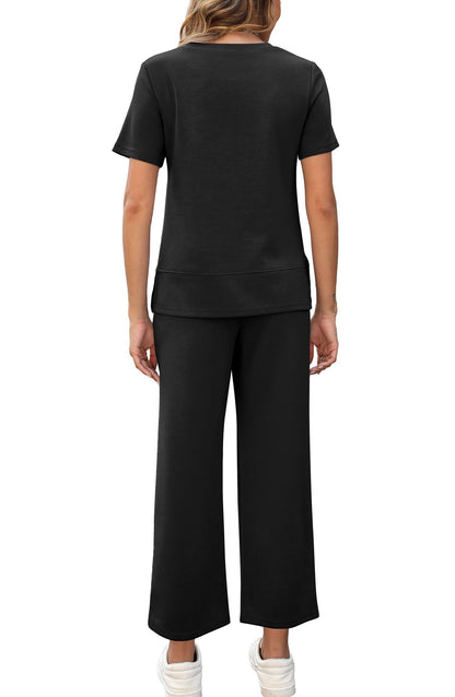 Carmel | Chic Stickad Lounge Set för Vardagsbruk