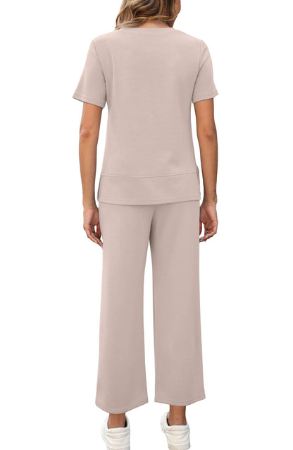 Carmel | Chic Stickad Lounge Set för Vardagsbruk