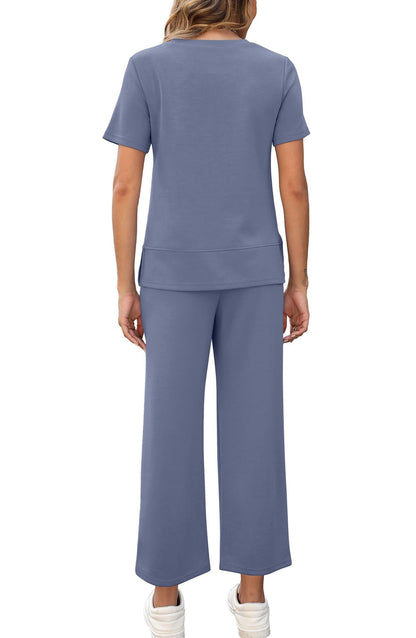 Carmel | Chic Stickad Lounge Set för Vardagsbruk