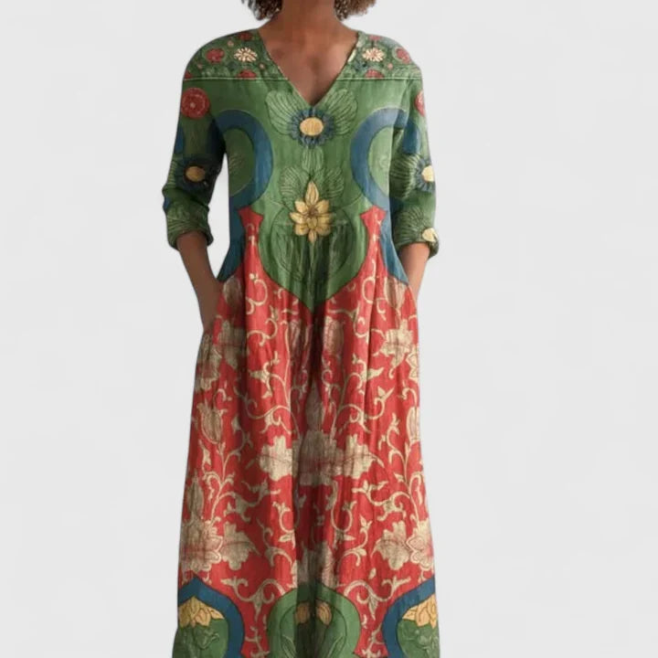 Kymberah | Chic Midi Klänning för Alla Tillfällen