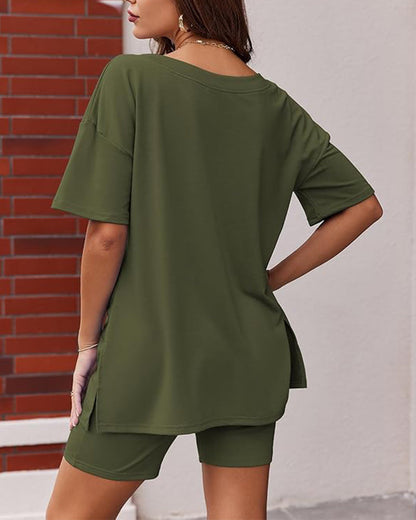 Camilla | Chic Stickad Lounge Ensemble för Vardagsbruk