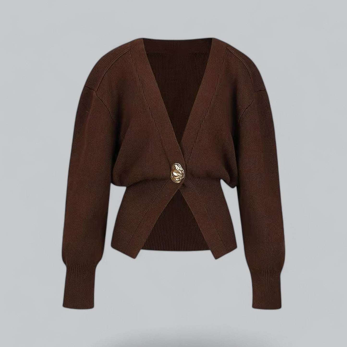 Stilig V-ringad kvinnokardigan för alla tillfällen