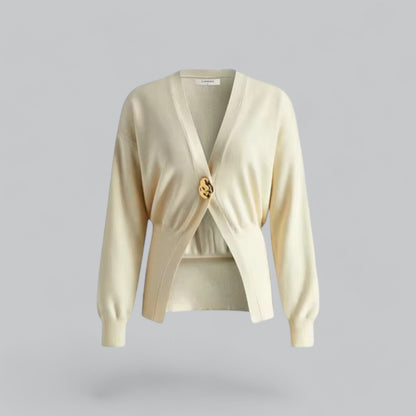 Stilig V-ringad kvinnokardigan för alla tillfällen