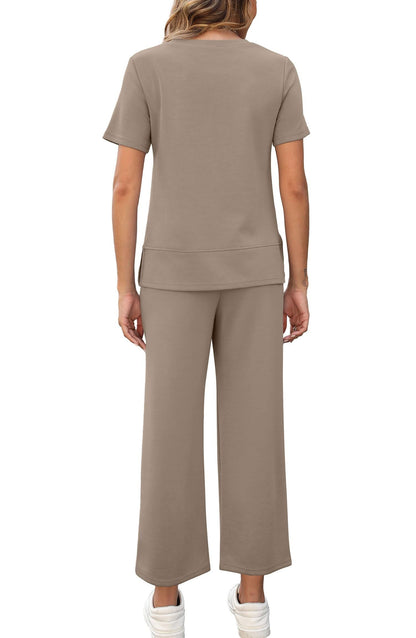 Carmel | Chic Stickad Lounge Set för Vardagsbruk