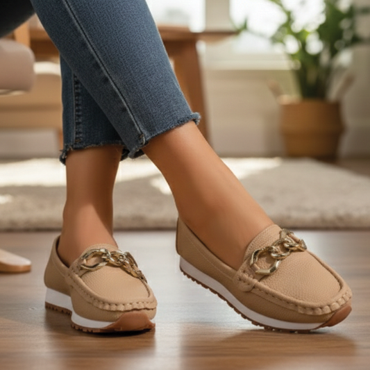 Ellie - Chic Spänne Loafers för Alla Tillfällen