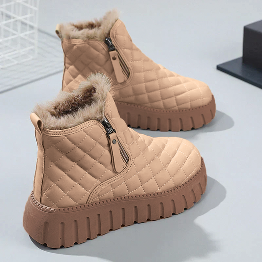 Chic Rutig Ankelboots för Stiliga Utflykter