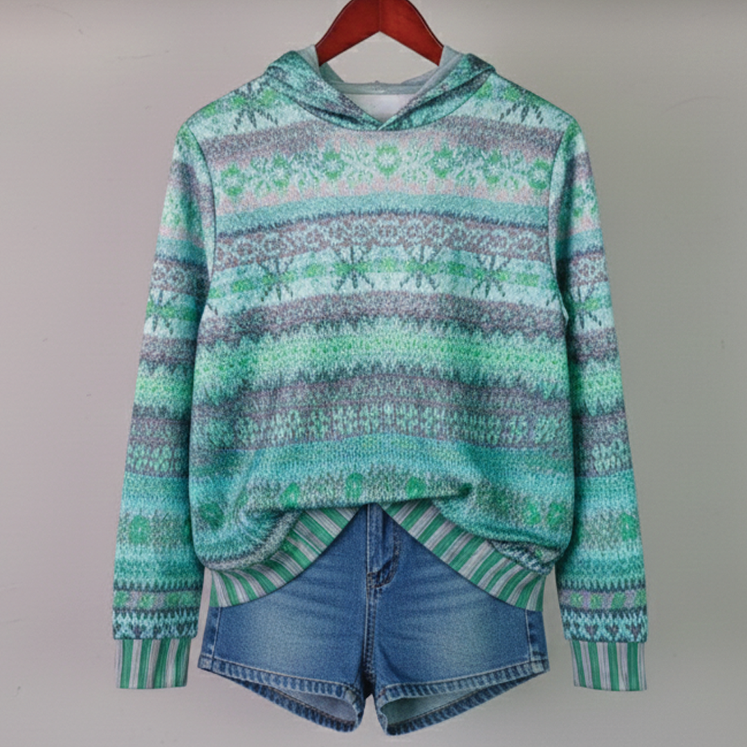 Judy – Stilig Tryckt Hoodie för Vardagsbruk