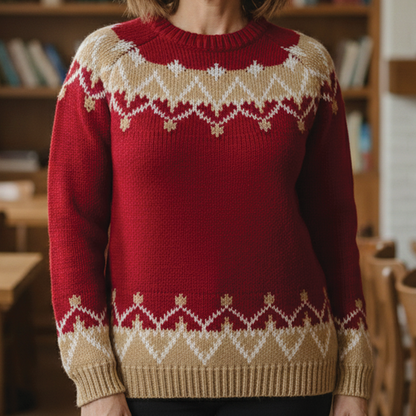 Lisa - Mysig Stickad Tröja för Alla Tillfällen