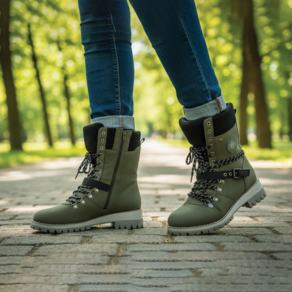 Chic Snörade Vinterstövlar för Stiliga Äventyr